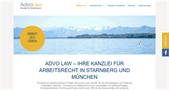Desktop Screenshot of advo-law.de
