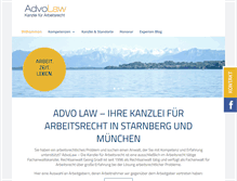 Tablet Screenshot of advo-law.de